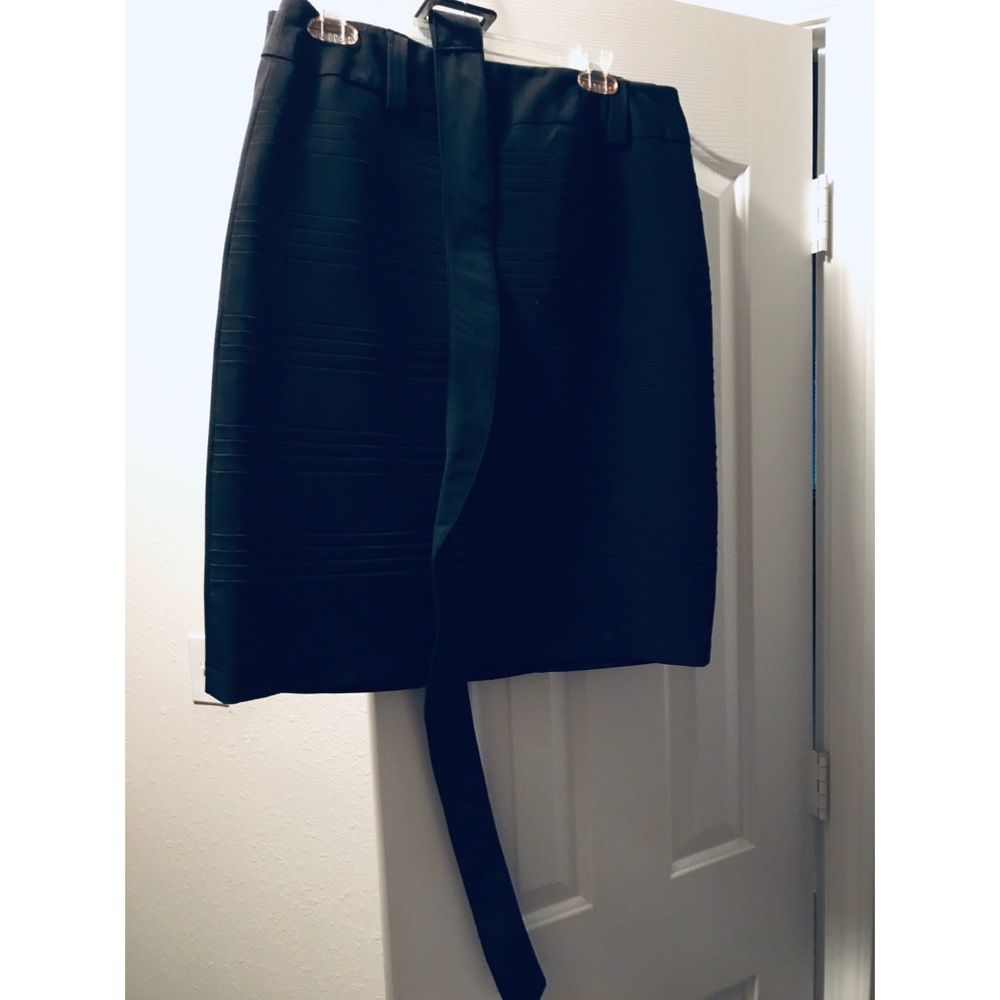 Black Skirt with Belt